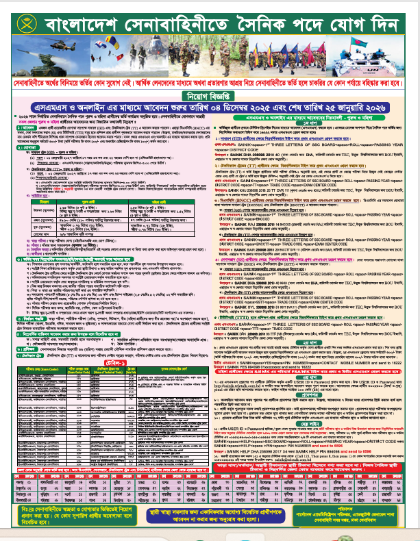 Bangladesh Army Job Circular